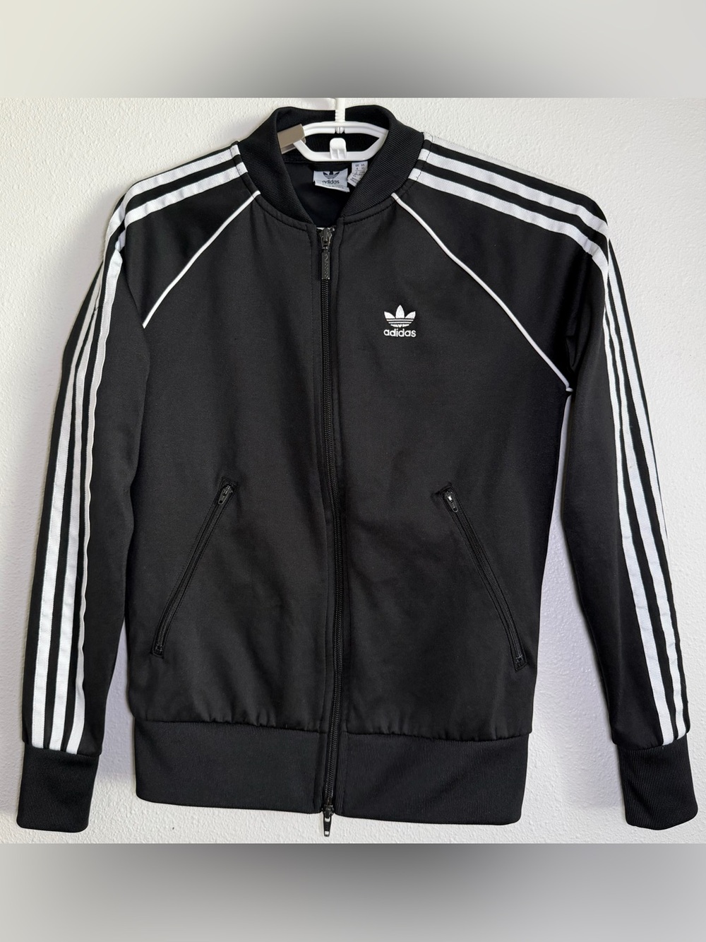 Adidas Originals SST Primeblue Track Jacket Women XS Black 3-Stripes